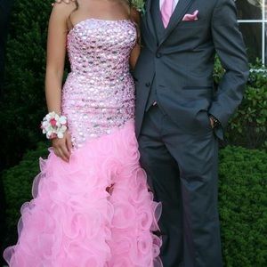 Pink Sherri Hill Prom Gown